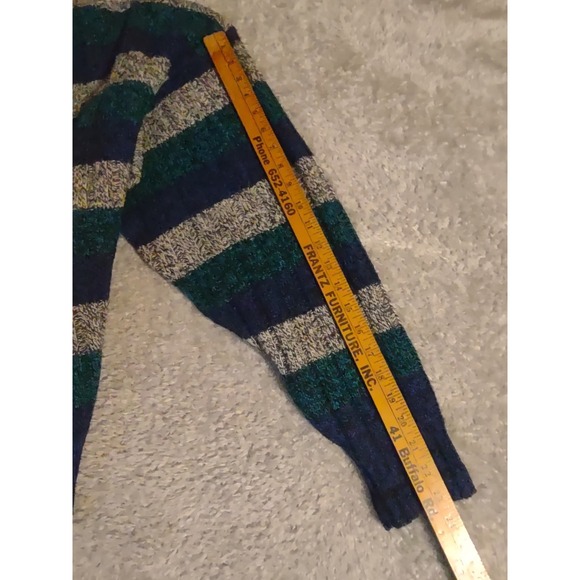 Hunting Horn J. Riggins Shetland Wool Striped Crewneck Sweater Mens L Hong Kong - Picture 8 of 8